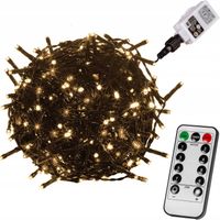 LAMPKI CHOINKOWE 600 DIOD LED OZDOBA ŚWIĄTECZNA + PILOT