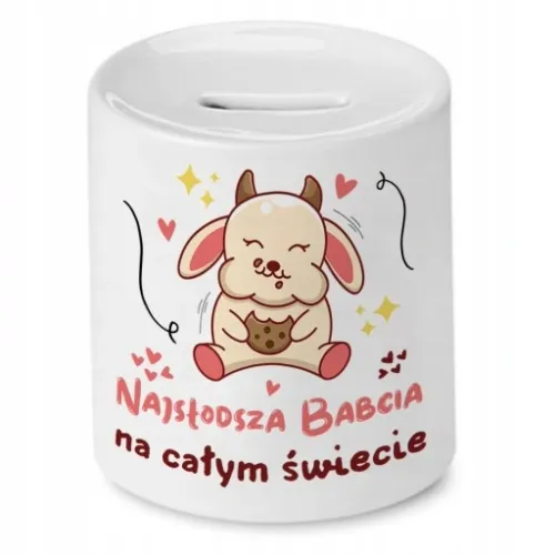 Skarbonka Dla Babci na Dzień Babci na Prezent z Nadrukiem ze Zdjęciem na Arena.pl