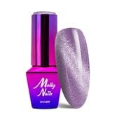 Lakier hybrydowy LED/UV Gel Polish MollyNails Cat Eye Womanity Nr 442 8g