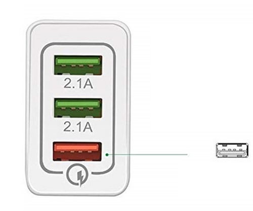 UNIWERSALNA ŁADOWARKA BIAŁA 2.1A 3xUSB PC19 na Arena.pl