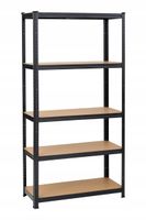 Regał magazynowy metalowy Thomas 180 x 90 x 40 cm max 175 kg na półkę
