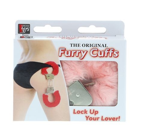 kajdanki-metal handcuff with plush pink na Arena.pl