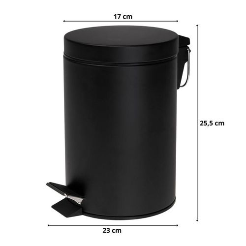 Zestaw łazienkowy stojak na papier toaletowy i szczotką + kosz na śmieci 3L na Arena.pl