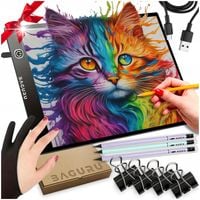 TABLET GRAFICZNY DESKA KREŚLARSKA DLA DZIECI XL RYSOWANIA MOCNY + GRATISY