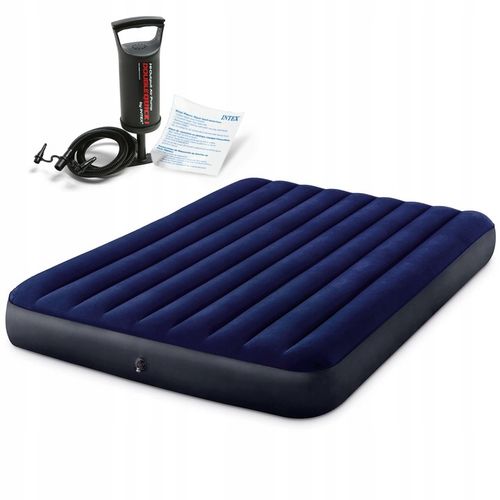 MATERAC DMUCHANY WELUR 203x152 +POMPKA INTEX 64765 na Arena.pl