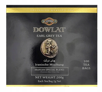 Herbata czarna z bergamotką Dowlat 200 g 100 torebek