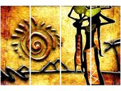 120CM 80 OBRAZ 4 ELEM WODA SŁONI ŚCIENNY