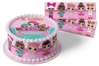 LOL SURPRISE OPŁATEK WAFLOWY Z IMIENIEM+2 OBWÓDKI