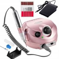 PROFESJONALNA FREZARKA DO PAZNOKCI MANICURE PEDICURE MOCNA 80W FREZY ZESTAW
