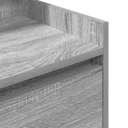 Szafka nocna z 2 szufladami Szary Sonoma 38x34x80 cm na Arena.pl