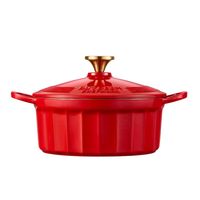 buydeem emaliowane naczynie żeliwne 2,9l, model cp521, kolor koi red