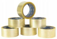 taśma pakowa smart transparent kauczuk syntetyczny  48/66y - 6 szt.