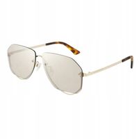Alexander McQueen MQ0257S - 003 Gold Okulary przeciwsłoneczne unisex