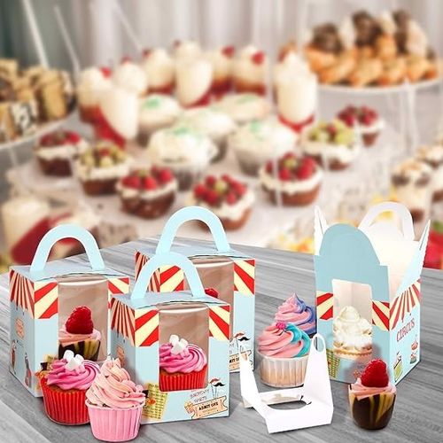 Pudełko na Ciasto z Okienkiem Papierowy 25szt Cyrk SUP na Arena.pl