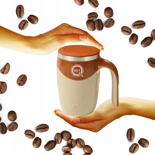 KUBEK TERMICZNY SAMOMIESZAJĄCY 380ml SAM MIESZA LCD TEMPERATURA DO KAWY USB na Arena.pl