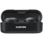 CANYON Słuchawki dokanałowe TWS-1 Czarne