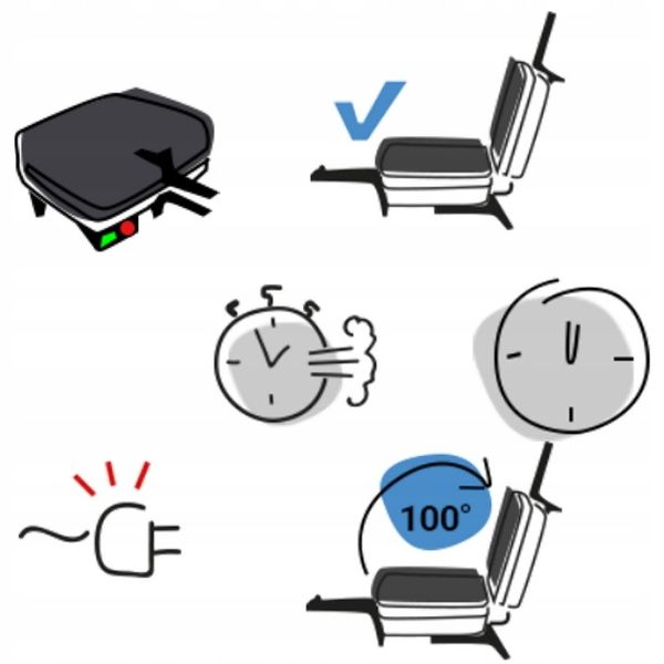 Gofrownica Dezal 301.7 XL Profi W 1300W PROFESJONAL CZARNA zdjęcie 16