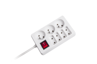 URZ3053-1.5 Przedluzacz sieciowy 7 gniazd z przel