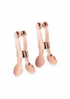 ns novelties nipple clamps c1 regulowane, silikonowe końcowki, metal