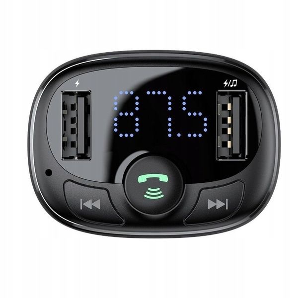 Transmiter Baseus bluetooth MP3 ładowarka 2xUSB z wyświetlaczem LCD zdjęcie 5