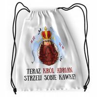 Plecak Dla Adriana Sportowy Szkolny Worek Torba Z Nadrukiem Ze Zdjęciem