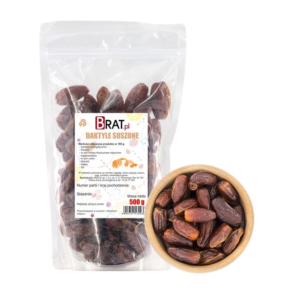 Daktyle suszone 500g zdjęcie 1