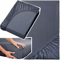 Prześcieradło 100% Bawełna CZESANA 200x200 + 30cm z GUMKĄ na wysoki