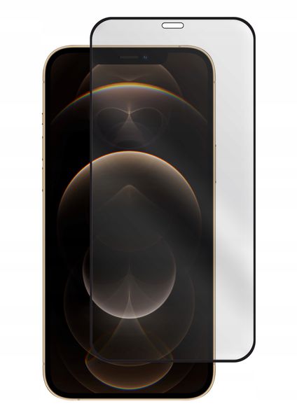 SZKŁO 5D NA CAŁY EKRAN DO IPHONE 12 PRO MAX BLACK zdjęcie 1