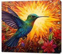 Obraz 100x90cm Koliber Barw