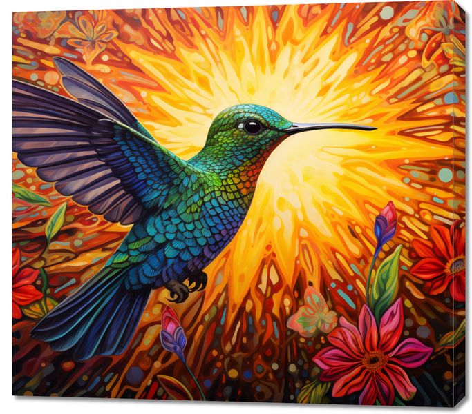 Obraz 100x90cm Koliber Barw zdjęcie 1