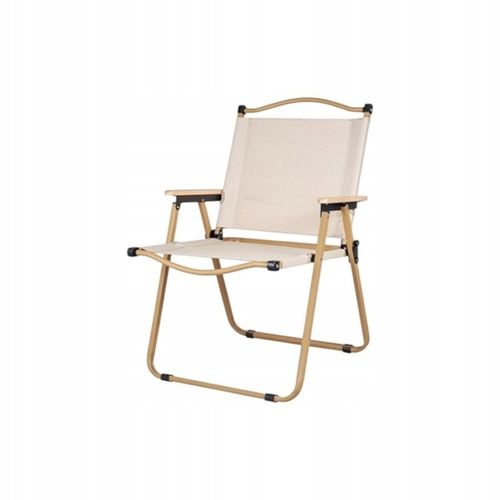 Składane krzesło ogrodowe, turystyczne, kempingowe, kremowe KRT09K na Arena.pl