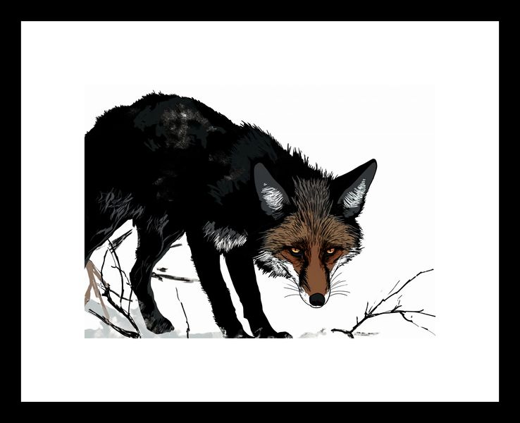 Plakat 18x13cm Nieufny Lis zdjęcie 3