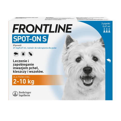 frontline spot on dla psa 3x0,67ml na Arena.pl