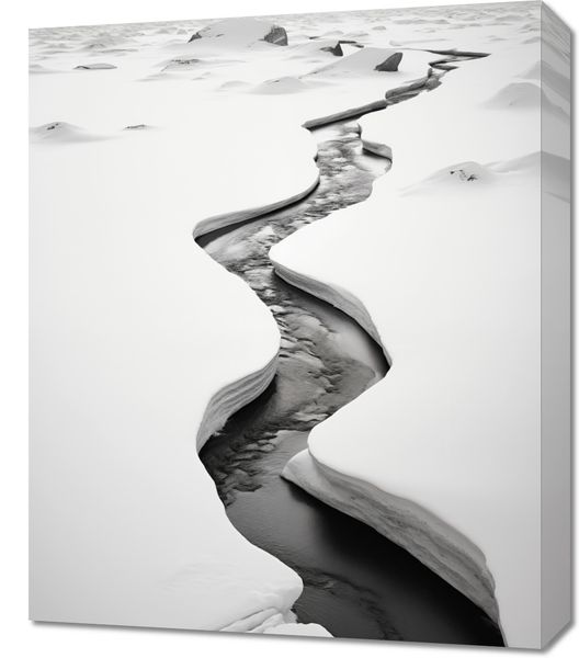 Obraz 50x60cm Szczeliny Mrozu zdjęcie 1