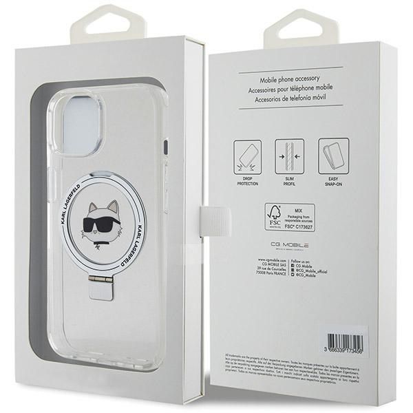 Etui Karl Lagerfeld do iPhone 15 Plus, iPhone 14 Plus, Biały, MagSafe zdjęcie 8