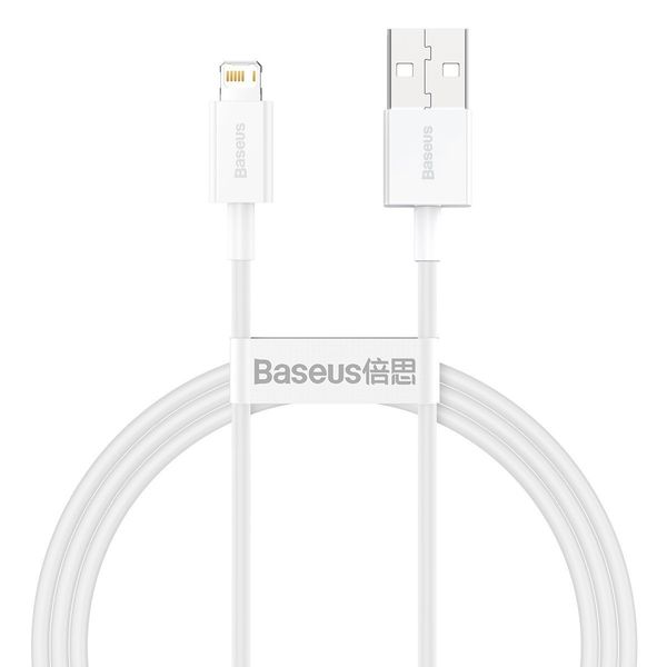 kabel usb do lightning baseus superior series, 2.4a, 1m (biały) zdjęcie 2