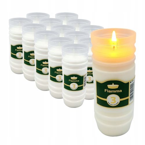 Wkłady do Zniczy Parafinowe Całoroczne Znicze 3 Dni 72 h Wersja Jesienna na Arena.pl