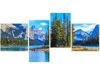 45CM 120CM ZEGAR 4 ELEM JEZIORO MALIGNE ŚCIENNY