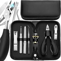 OBCINACZKI CĄŻKI DO PAZNOKCI TWARDYCH WRASTAJĄCYCH NOŻYCZKI ZESTAW 8W1