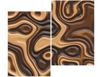 80X70CM PŁYNNA CZEKOLADA DUO OBRAZ