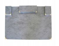 Podkład na biurko z wyposażeniem 70x50 cm - popielaty