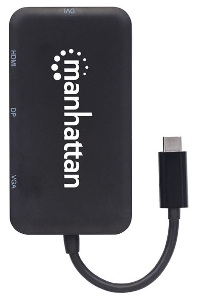 Adapter Manhattan AV USB-C na HDMI/DP/DVI/VGA 4K60Hz 152600 zdjęcie 5