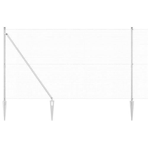 Ogrodzenie z słupkami Srebrny 1.5 x 50 m Stal na Arena.pl