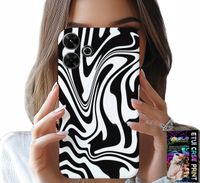 ETUI DO XIAOMI REDMI 13 4G - CZARNO BIAŁA ABSTRAKCJA + SZKŁO HART