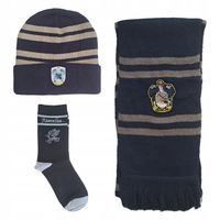 HARRY POTTER KOMPLET 3-CZĘŚCIOWY SLYTHERIN CZAPKA SZALIK SKARPETKI HOGWART