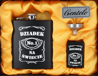 Piersiówka + Zapalniczka benzynowa w Zestawie Prezentowym dla Dziadka