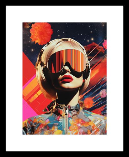 Plakat 15x20cm Retrofuturystyczna Muza na Arena.pl