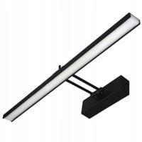 KINKIET łazienkowy lampa ŁAZIENKOWA LED NEUTRAL nad lustro 12W 49cm Czarny