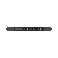 Switch niezarządzalny Lanberg 24x 100Mb PoE+/2x Combo Rack 19" Gigabit