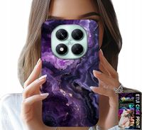 ETUI DO XIAOMI NOTE 14 PRO+ 5G - FIOLETOWY MARMUREK MODNE KOBIECE + SZKŁO